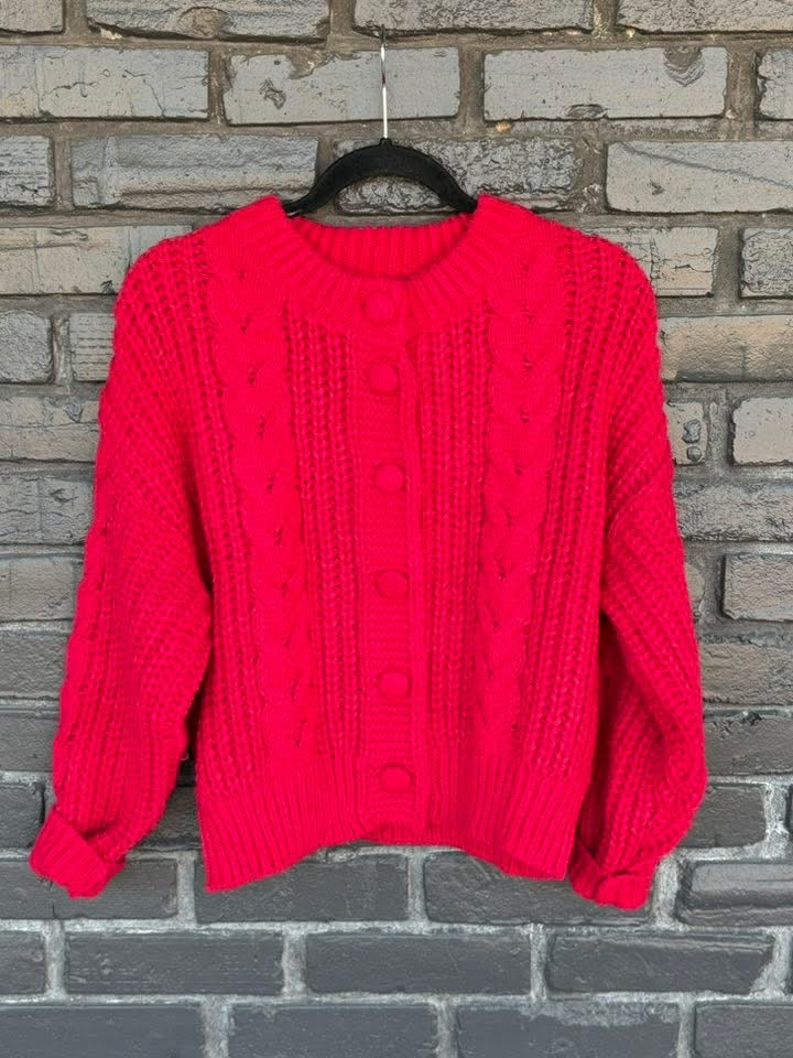 Cute In Cable Knit Sweater