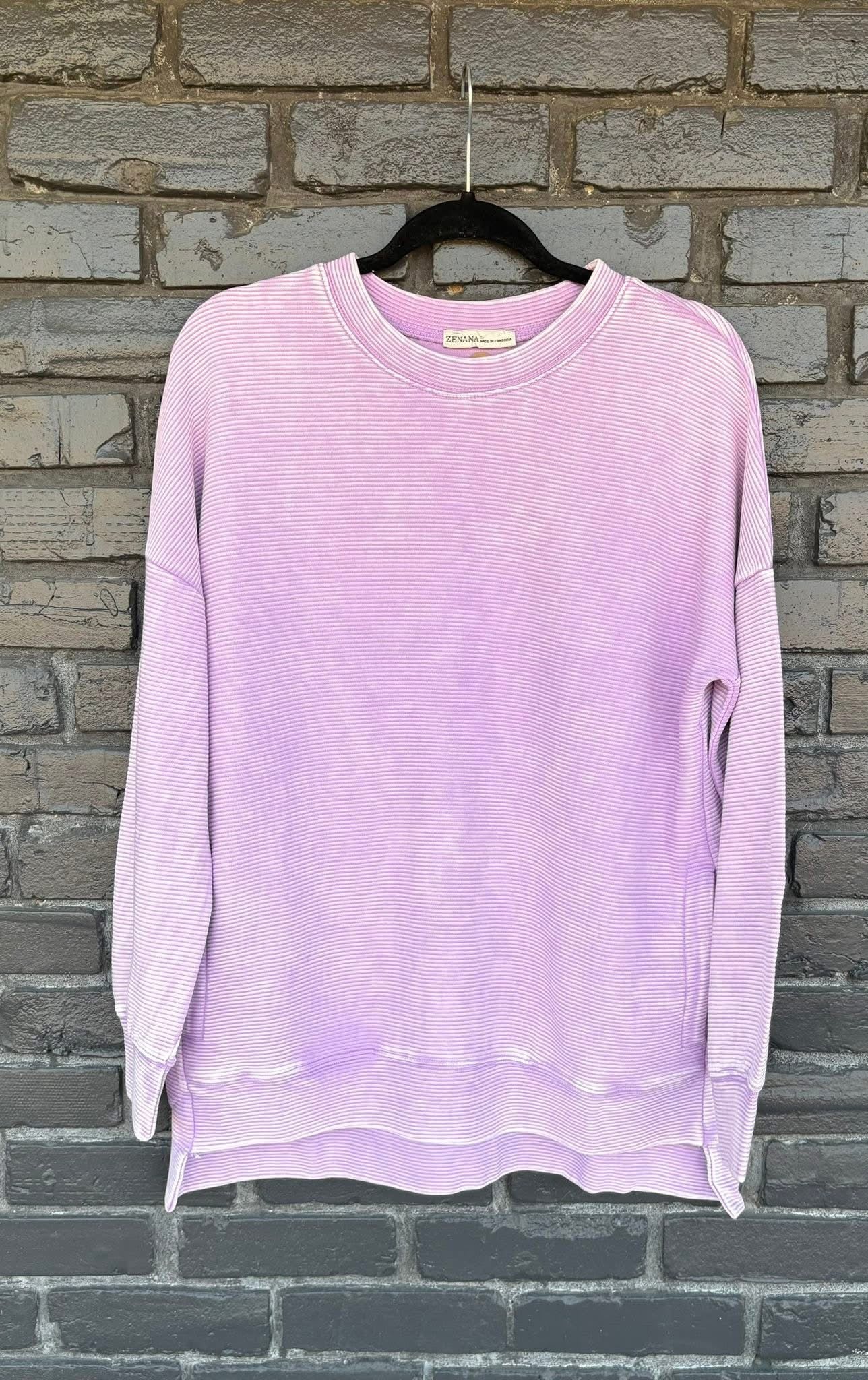 Softly Ribbed Sweatshirt