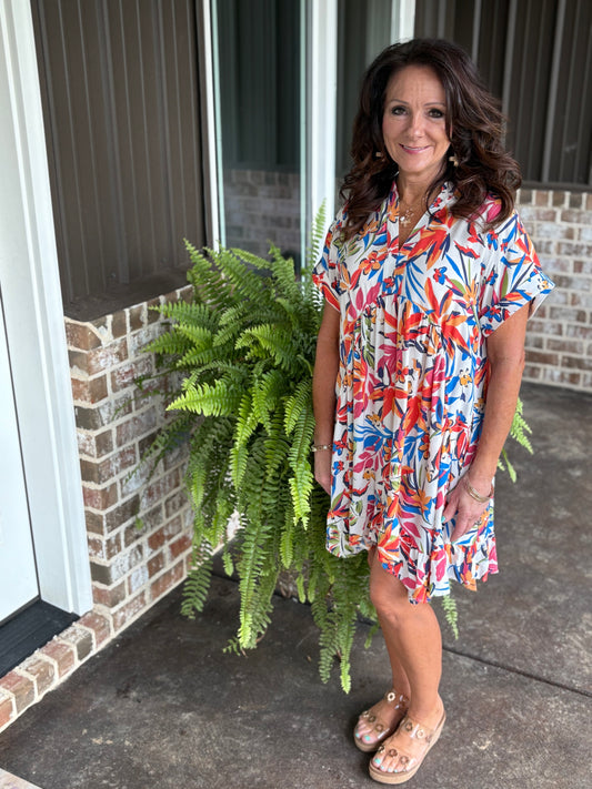 Bird of Paradise Dress by Easel