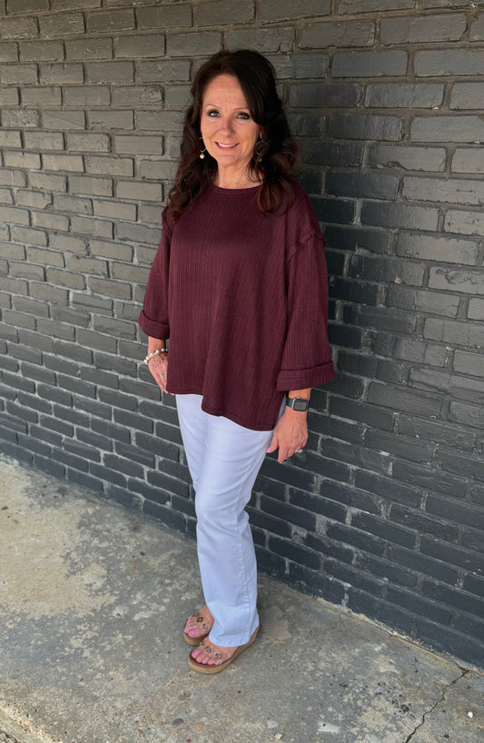 Wine Time Sweater by She + Sky