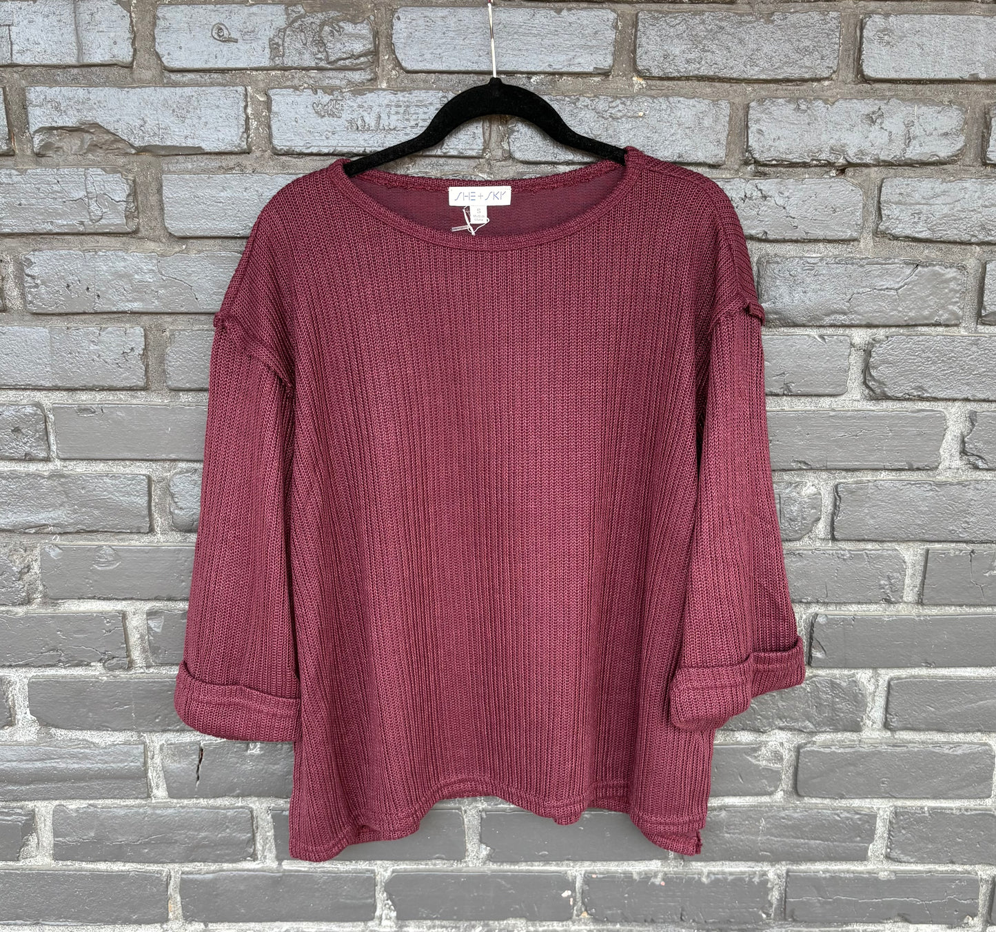 Wine Time Sweater by She + Sky