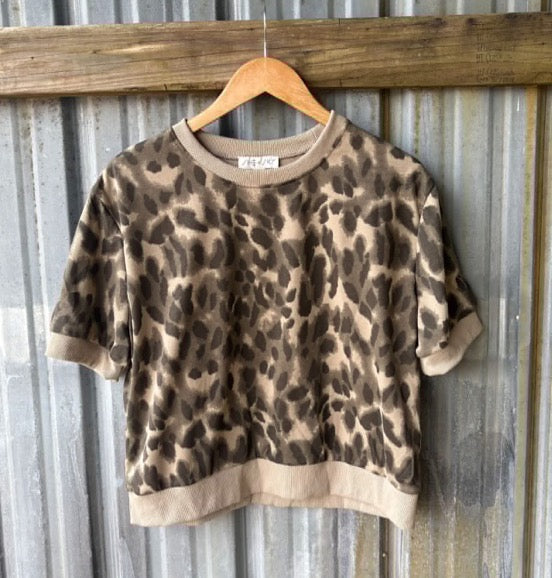 Banded Leopard Top by She + Sky