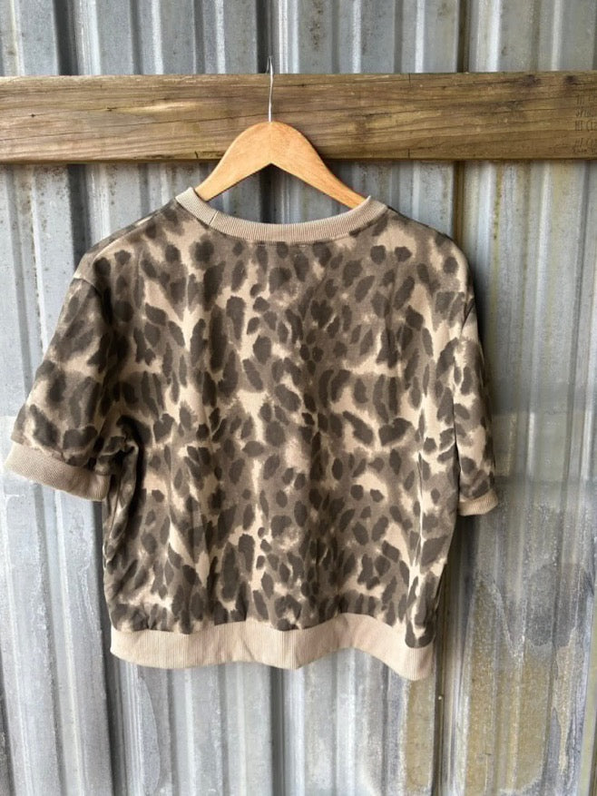 Banded Leopard Top by She + Sky