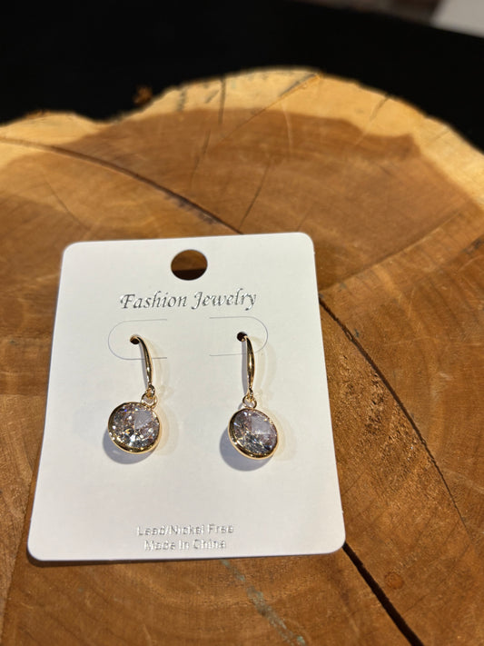 Rhinestone Drop Earring