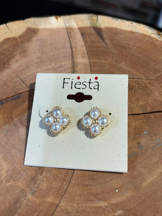 Small Pearl Cluster Studs