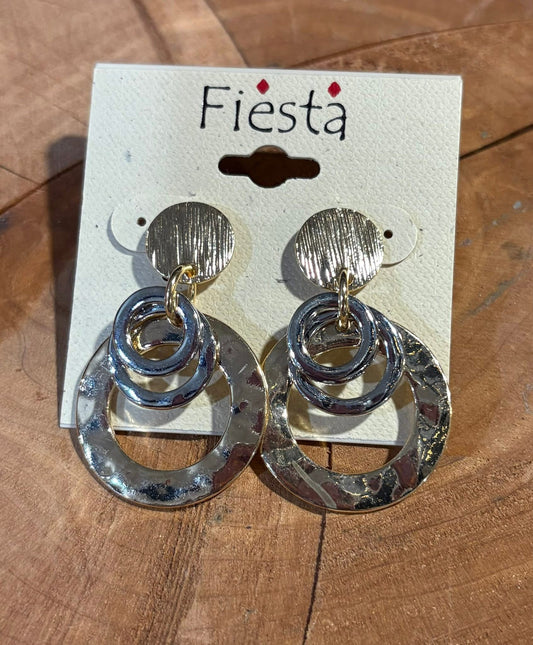 Shiny Multi Circle Earring