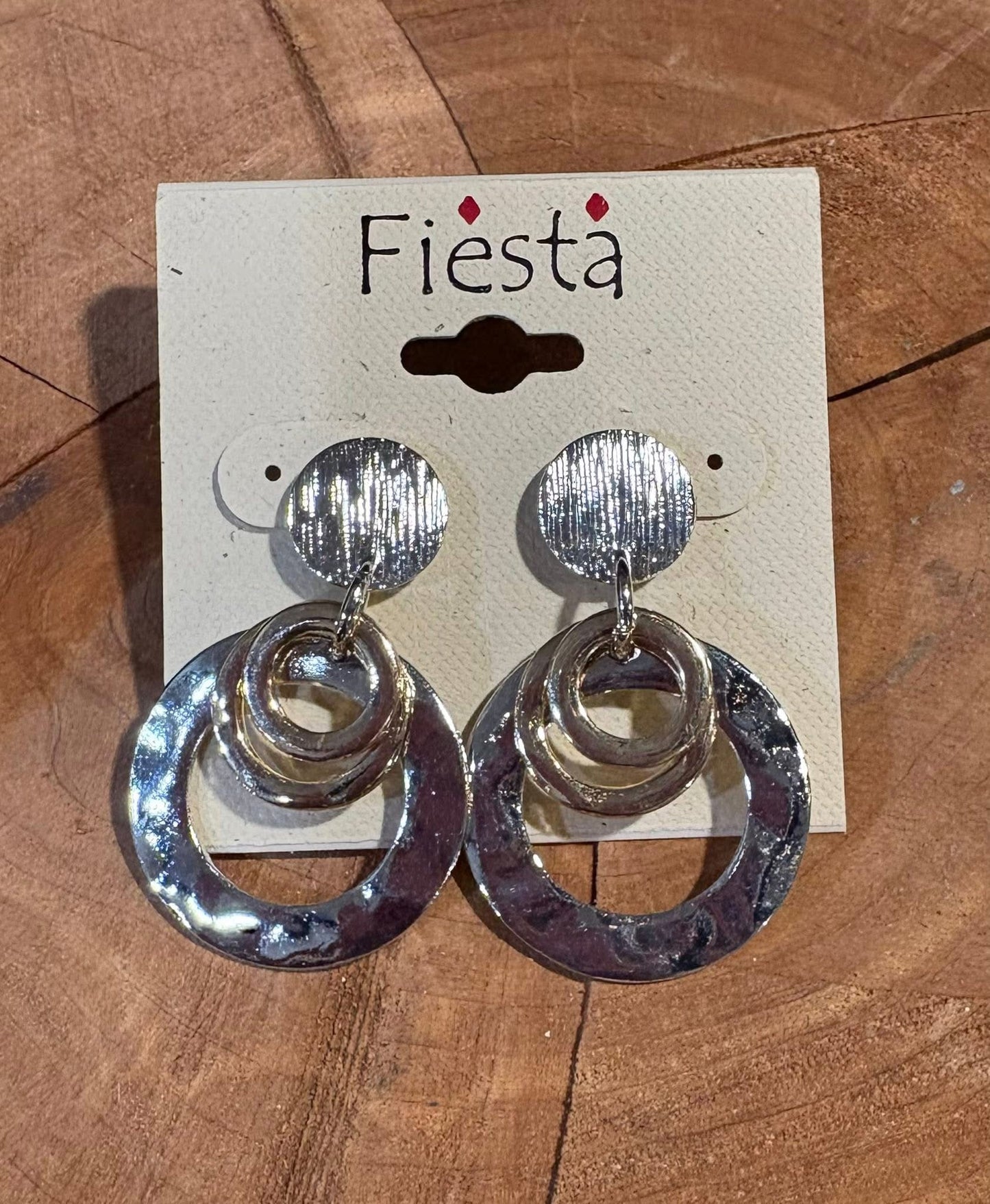 Shiny Multi Circle Earring