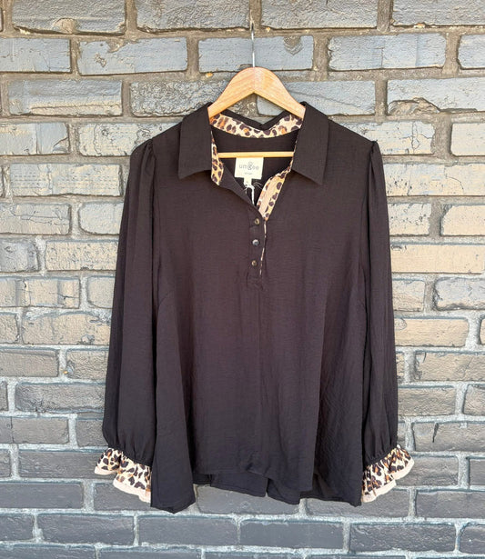 Leopard Vibes Top