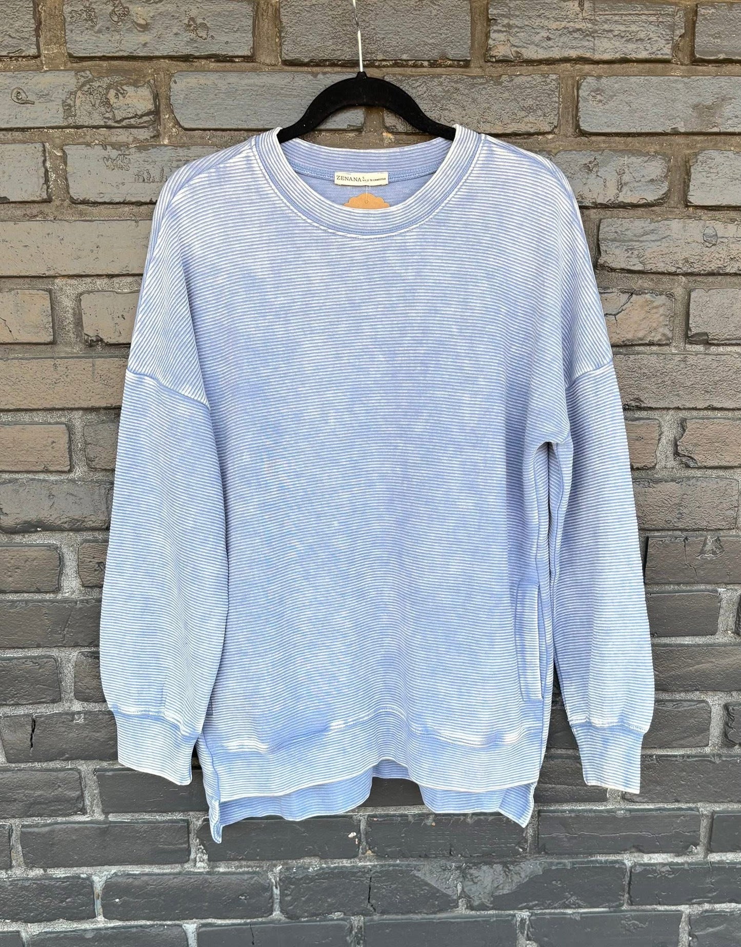 Softly Ribbed Sweatshirt