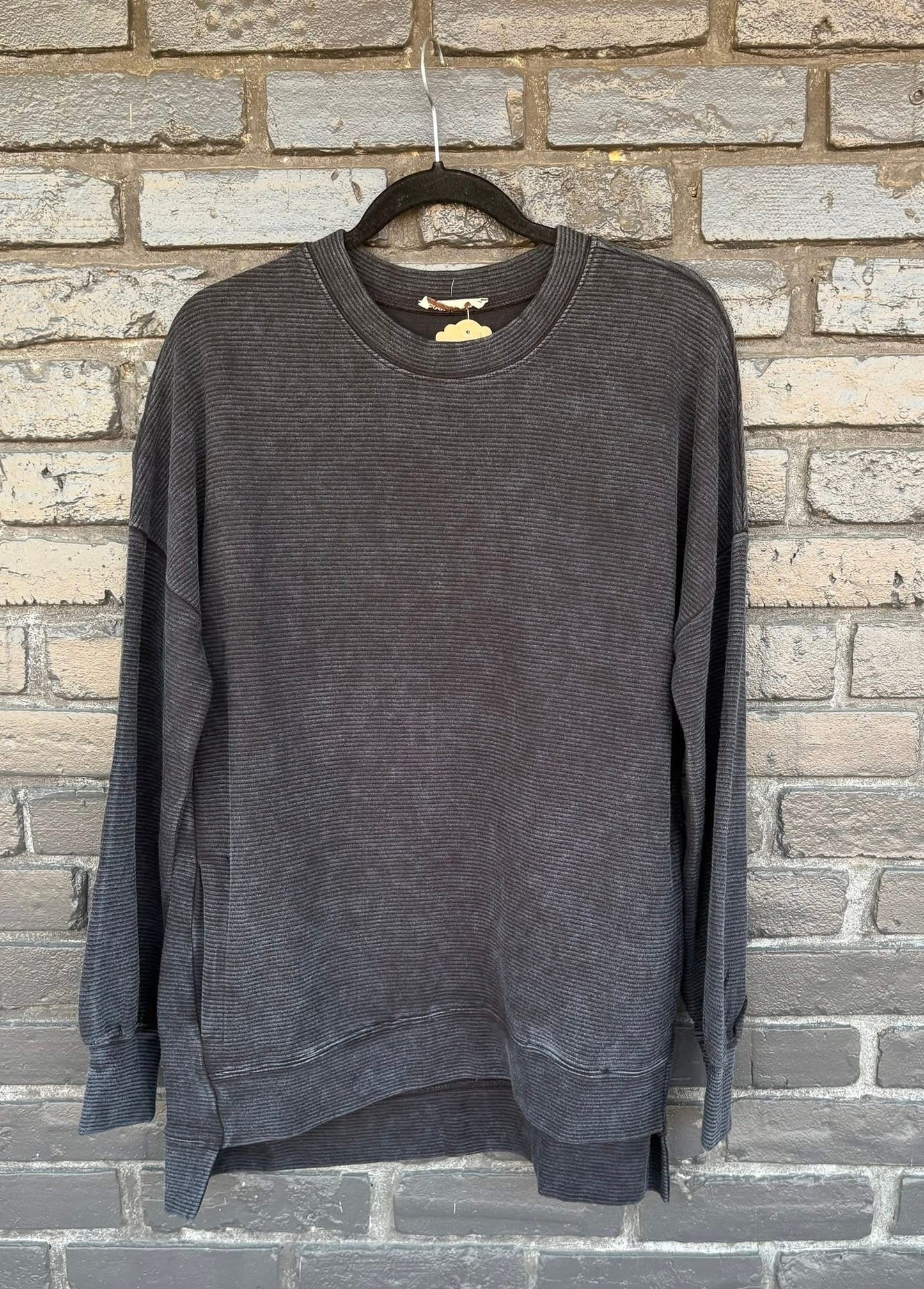 Softly Ribbed Sweatshirt