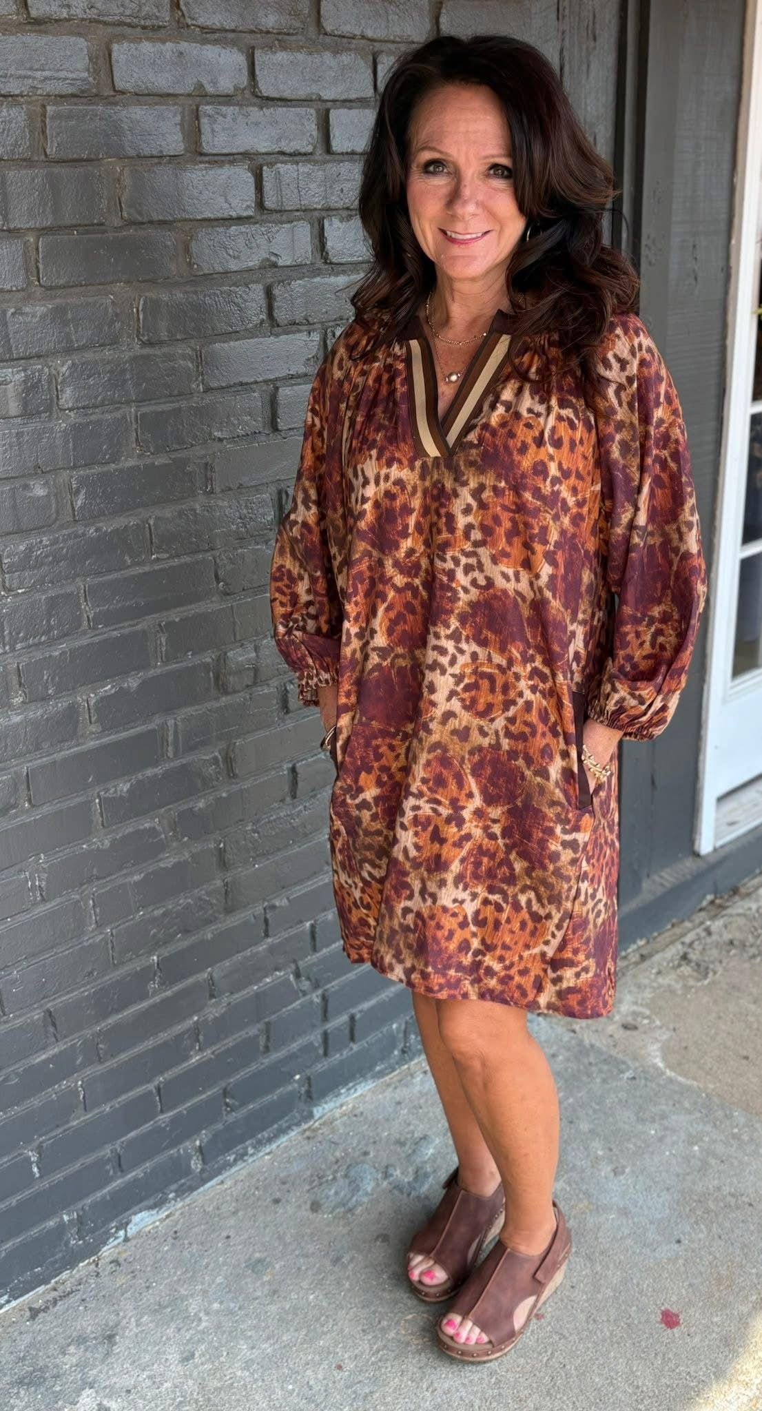 Lively Leopard Dress
