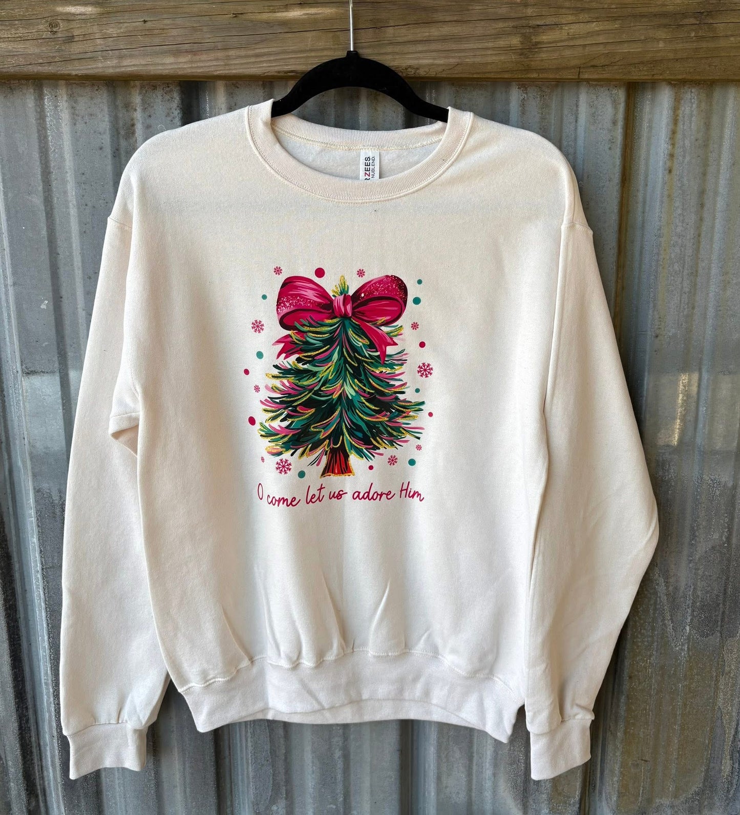 “Oh Come Let Us Adore Him” Sweatshirt