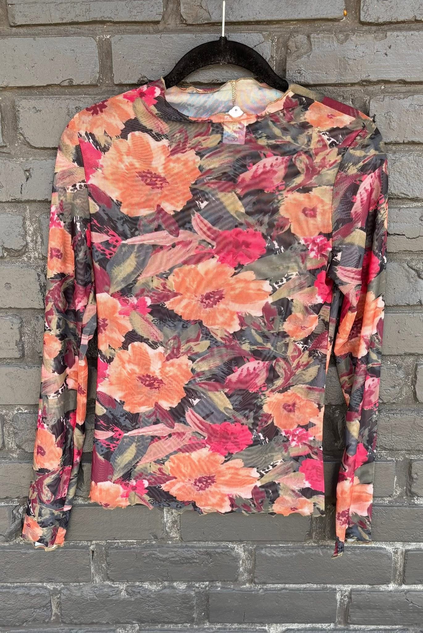 Sheerly Floral Top