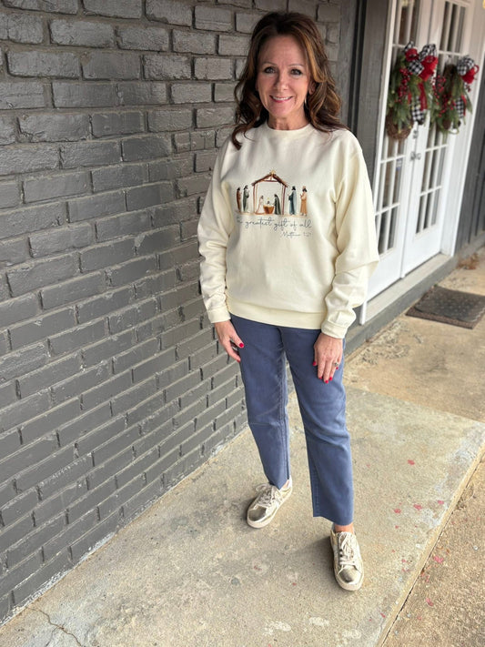 Zenana Frayed Straight Leg Jean