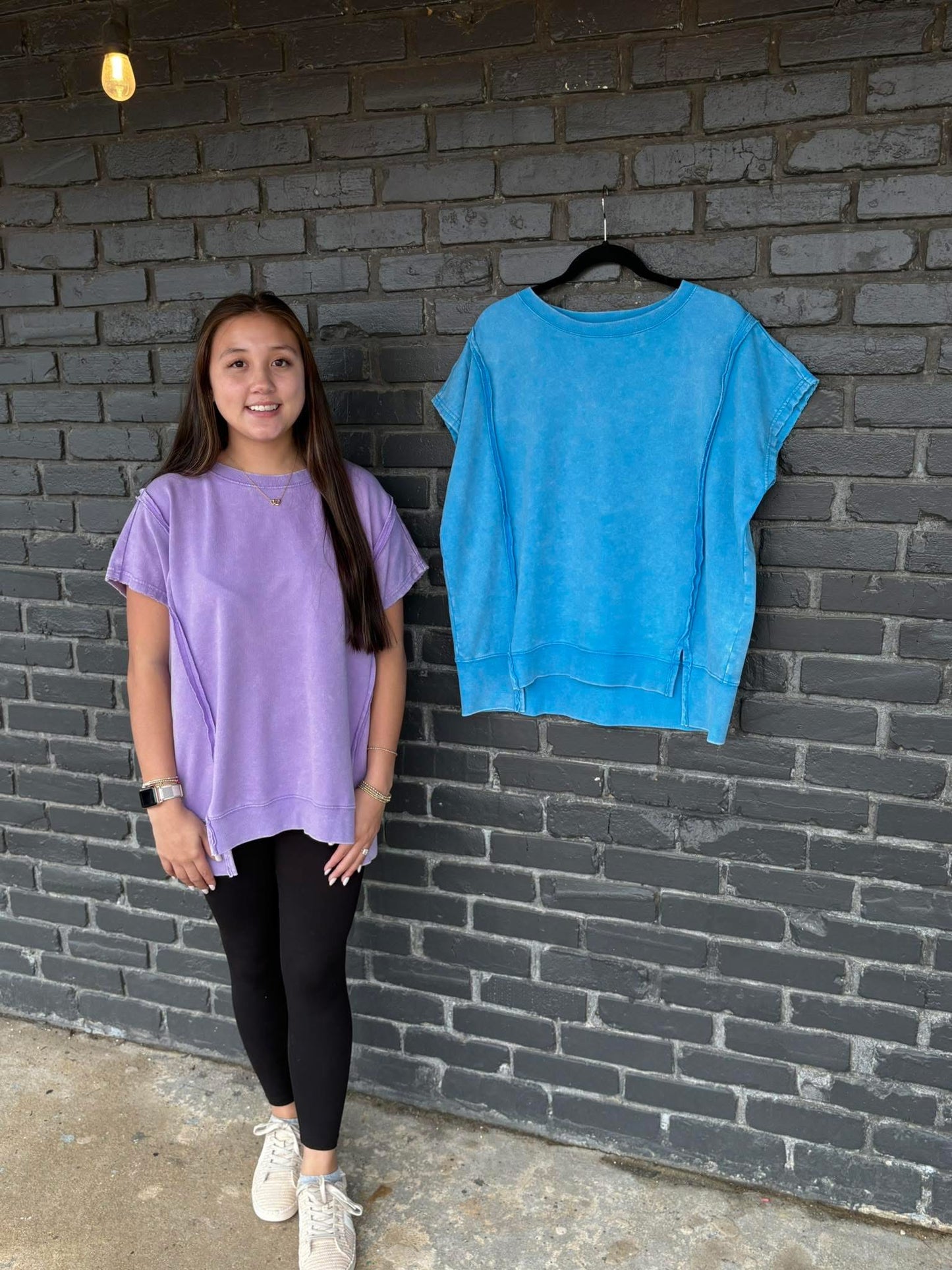 French Terry Short Sleeve Sweatshirt