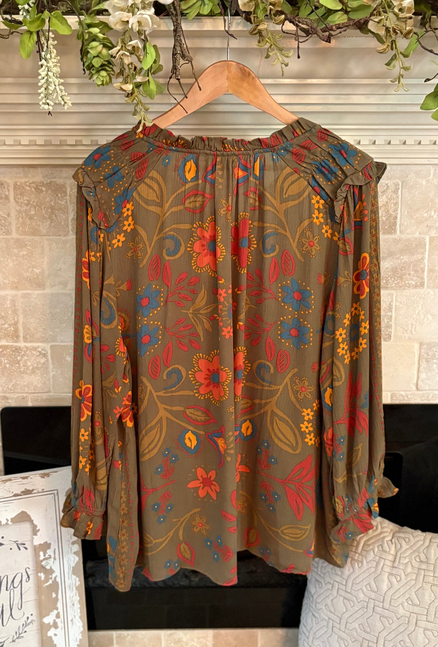 Fall Flowers Top by Easel