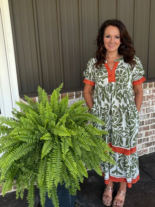 Afternoon Tea Midi Dress by GiGio